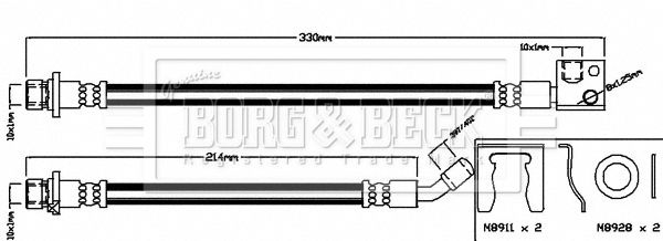 BORG & BECK Jarruletku BBH8035